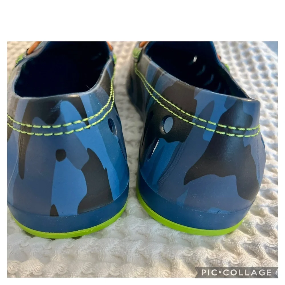 Floafers Chairman Bit Men’s 9 Blue Camo Water Loafers Float Waterproof NWT
